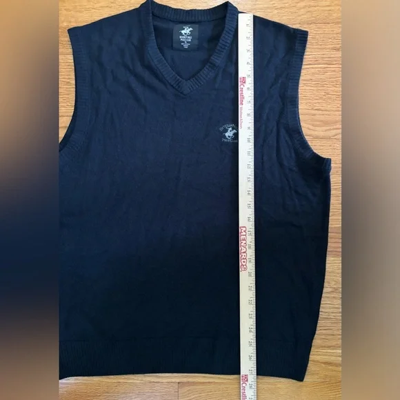 Beverly Hills Polo Club Sweater Vest Men’s XL Blue V-neck Pullover Top Casual - Picture 4 of 4